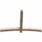 Ekena Millwork Bellingham Rough Sawn Timber Gable Bracket, Douglas Fir, 72"W x 48"H x 4"D x 4"F, 16/12 Pitch GBW072X48X0404BEL00RDF - alternate 2